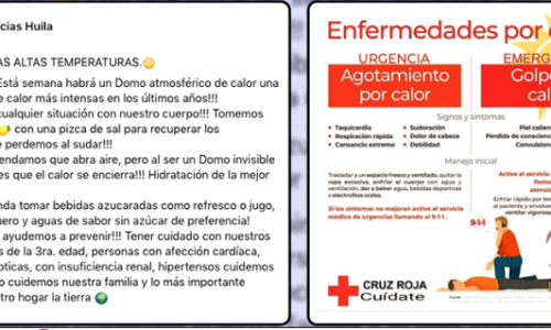 ¡Ojo con las altas temperaturas! Siga estas recomendaciones: